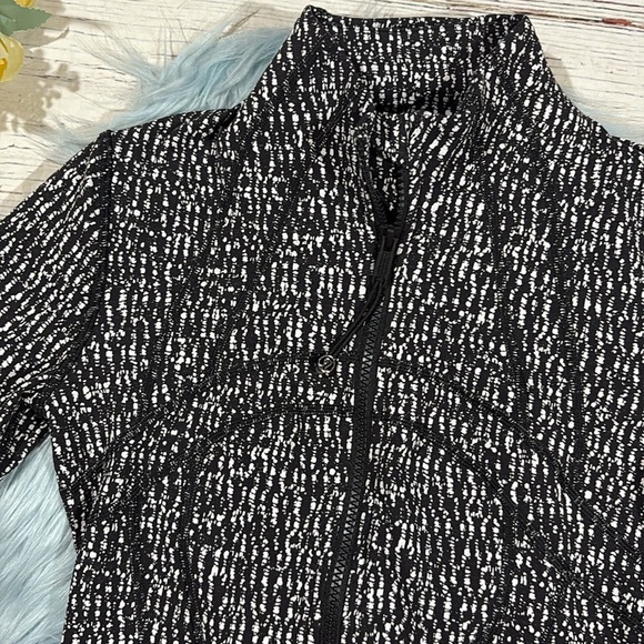 LULULEMON DEFINE JACKET LUON SUITED JACQUARD BLACK WHITE - Picture 5 of 10